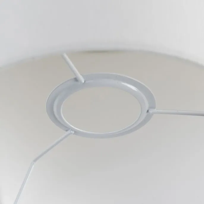 Leuchtenschirm Weiß Leinen 18/18/14