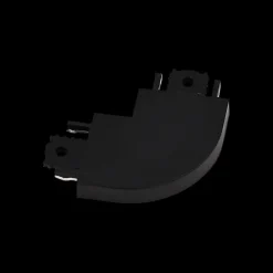 L-förmiger Stromschienenverbinder schwarz gebogen 1-phasig - Magnetic