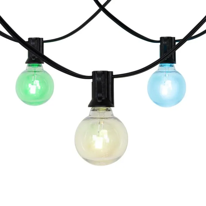 Lichterkette für den Außenbereich 10m inkl. LED 10 Lichter RGBW Solar - Russell