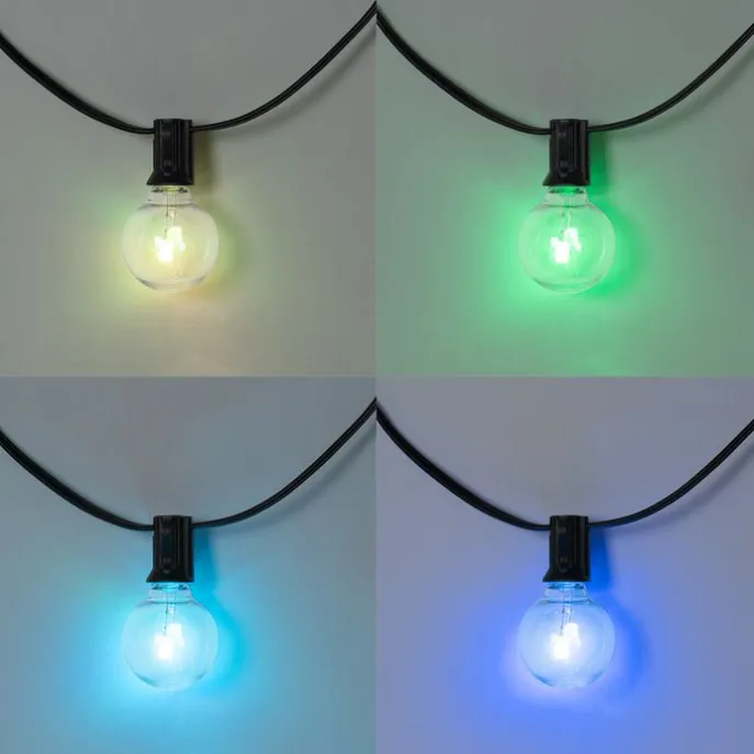 Lichterkette für den Außenbereich 10m inkl. LED 10 Lichter RGBW Solar - Russell