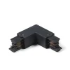 L-Kupplungsstück für 3-Phasen-Schiene schwarz rechts - 3-phasig
