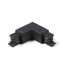 L-Kupplungsstück für 3-Phasen-Schiene schwarz rechts - 3-phasig