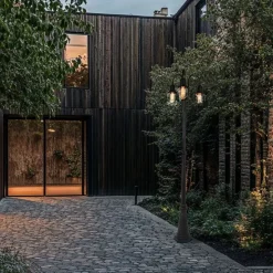 Ländliche Außenlampe schwarz 3-Flammig IP44 - Guardado