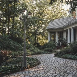 Ländliche Außenlaterne schwarz IP44 - New Orleans 3