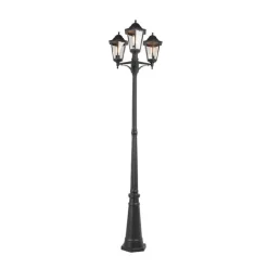 Ländliche Außenlaterne schwarz IP44 - New Orleans 3