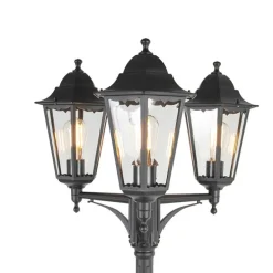 Ländliche Außenlaterne schwarz IP44 - New Orleans 3