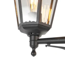 Ländliche Außenlaterne schwarz IP44 - New Orleans 3