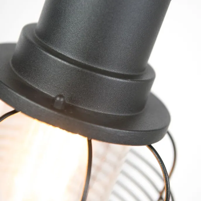 Ländliche Außenleuchte schwarz IP44 - Guardado