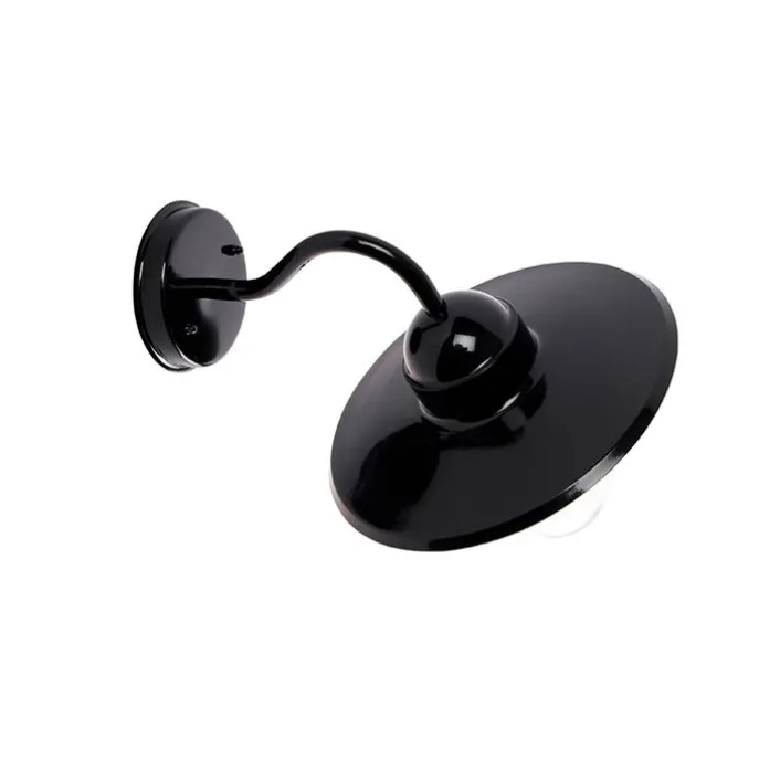 Ländliche Außenwandleuchte schwarz IP44 - Kansas