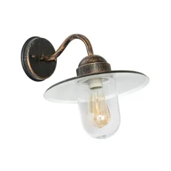 Ländliche Außenwandleuchte Antikgold IP44 - Kansas