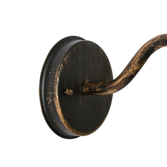 Ländliche Außenwandleuchte Antikgold IP44 - Kansas