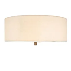 Ländliche Deckenleuchte Creme 30 cm - Drum Jute