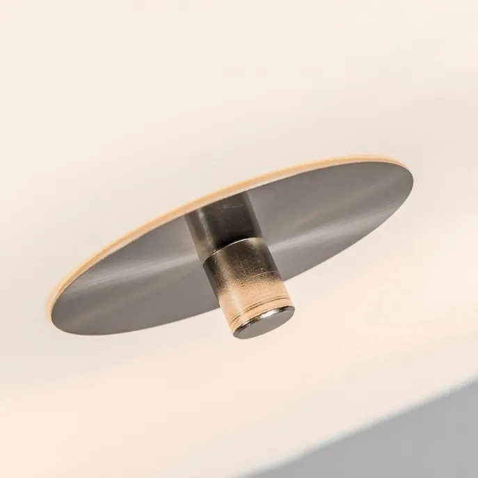 Ländliche Deckenleuchte grün 50 cm - Drum Jute