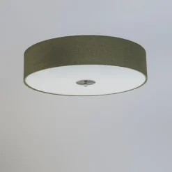 Ländliche Deckenleuchte grün 50 cm - Drum Jute