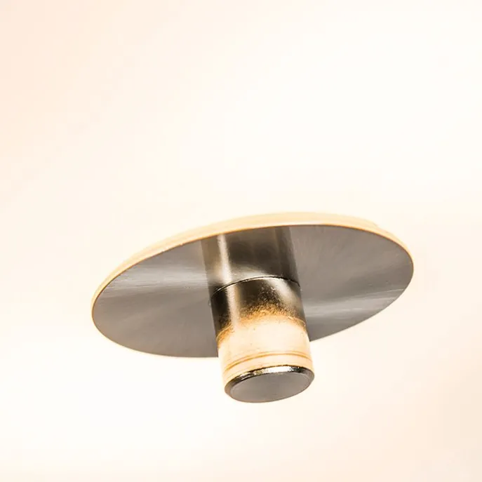 Ländliche Deckenleuchte grün 30 cm - Drum Jute