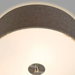 Ländliche Deckenleuchte taupe 30 cm - Drum Jute
