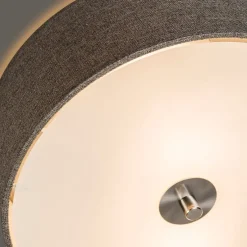 Ländliche Deckenleuchte taupe 30 cm - Drum Jute