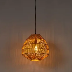 Ländliche Hängelampe Bambus 41 cm - Bischof