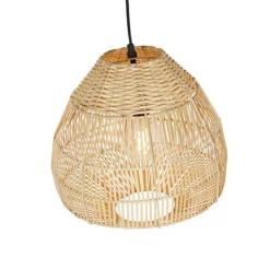 Ländliche Hängelampe Bambus 41 cm - Bischof