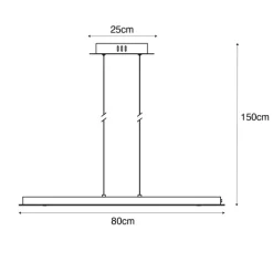 Ländliche Hängelampe Holz inkl. LED mit Touchdimmer - Platin