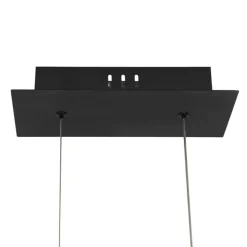 Ländliche Hängelampe Holz inkl. LED mit Touchdimmer - Platin