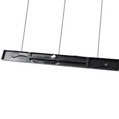 Ländliche Hängelampe schwarz länglich 3-flammig - Canna