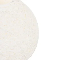 Ländliche Hängelampe weiß 50 cm - Corda Flat