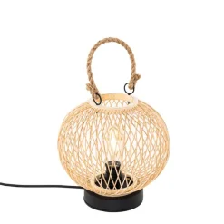 Ländliche Outdoor-Tischlampe aus Rattan – Calamus