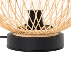 Ländliche Outdoor-Tischlampe aus Rattan – Calamus