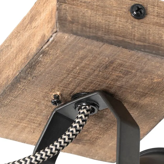 Ländlicher Fleck schwarz mit Holz - Jelle