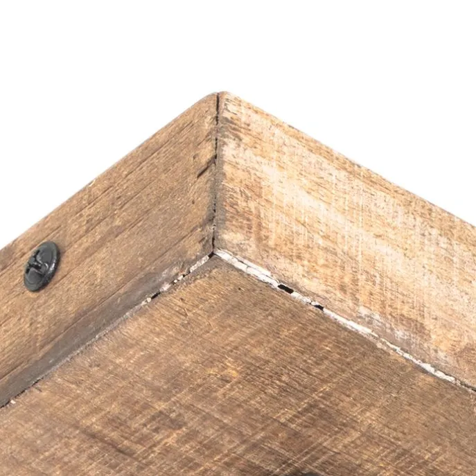 Ländlicher Fleck schwarz mit Holz - Jelle