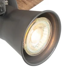 Ländlicher Fleck schwarz mit Holz - Jelle