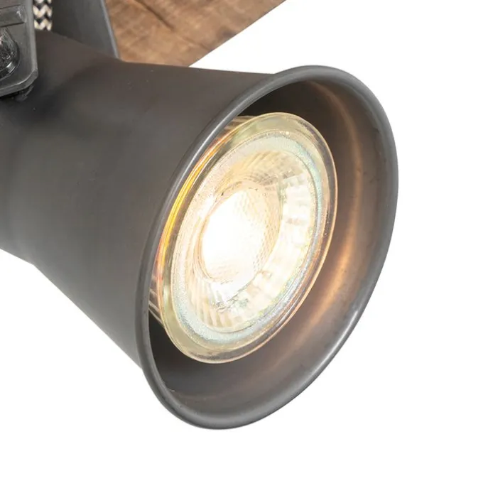 Ländlicher Fleck schwarz mit Holz - Jelle