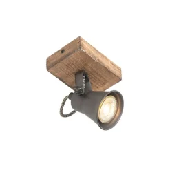 Ländlicher Fleck schwarz mit Holz - Jelle