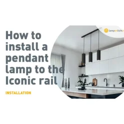 Luxus-Pendelleuchtenadapter für 1-phasiges Schienensystem weiß - Iconic