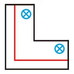L-Verbinder für 3-Phasenschiene schwarz links - 3-phasig