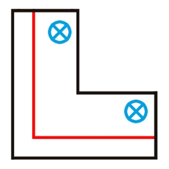 L-Verbinder für 3-Phasenschiene schwarz links - 3-phasig