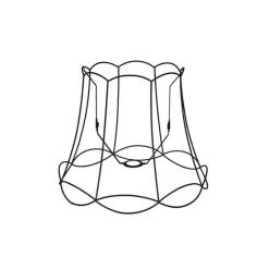 Metall Lampenschirm schwarz 45/36 - Granny Frame