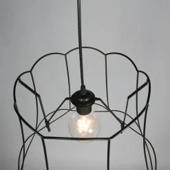 Metall Lampenschirm schwarz 45/36 - Granny Frame