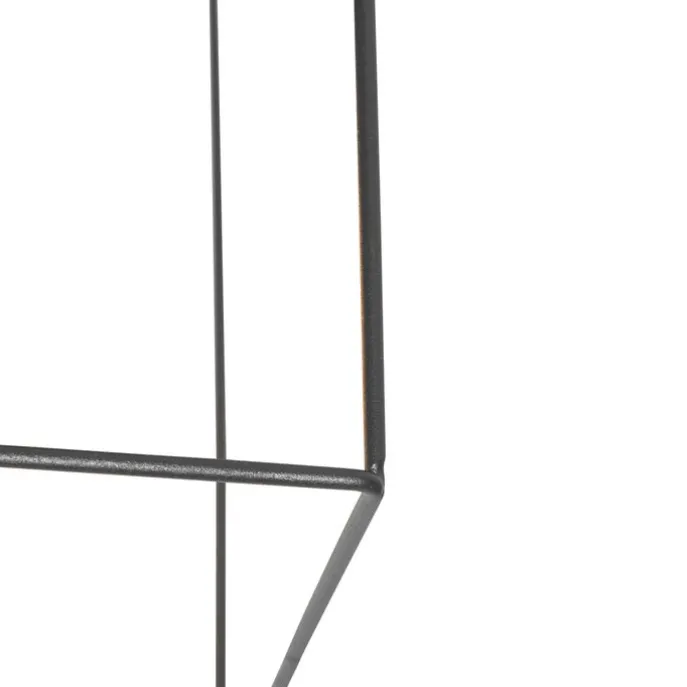 Minimalistische Deckenlampe Schwarz mit Gold 2-flammig - Kodi