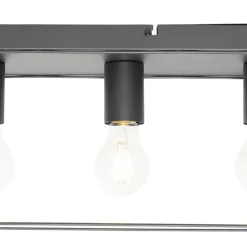 Minimalistische Deckenleuchte schwarz 4-flammig - Kodi