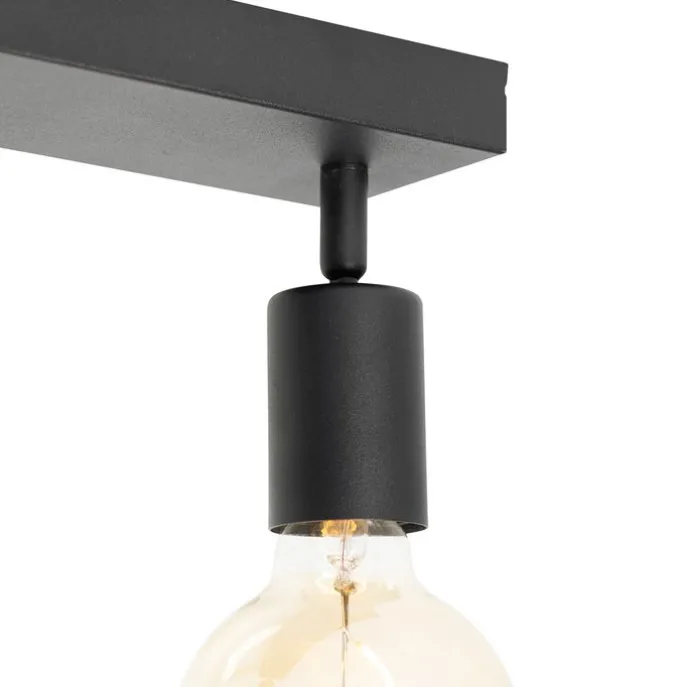 Modern Spot schwarz rechteckig 2-flammig - Facil