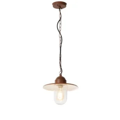 Moderne Außenhängelampe rostbraun IP44 - Kansas