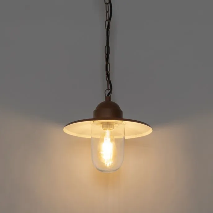 Moderne Außenhängelampe rostbraun IP44 - Kansas