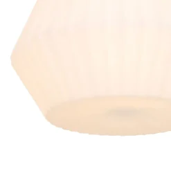 Moderne Außenhängelampe schwarz mit weißem Schirm 32,9 cm IP44 - Robbert