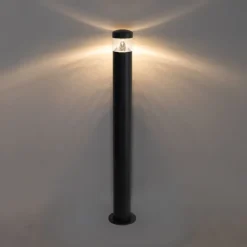 Moderne Außenleuchte schwarz 80 cm IP44 inkl. LED - Roxy