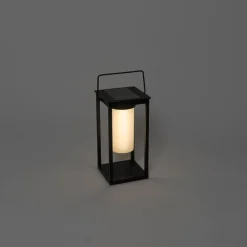 Moderne Außenleuchte schwarz inkl. LED und Dimmer Solar - Denlu