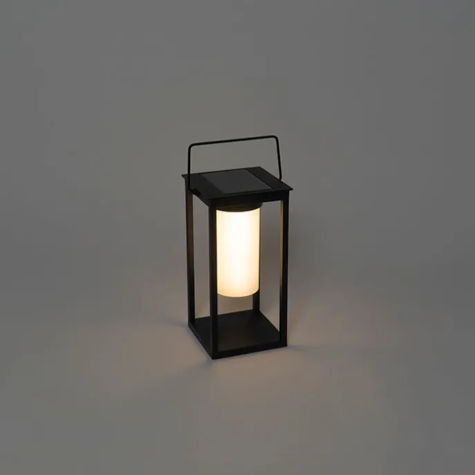 Moderne Außenleuchte schwarz inkl. LED und Dimmer Solar - Denlu