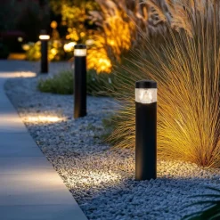 Moderne Außenleuchte schwarz 40 cm IP44 inkl. LED - Roxy