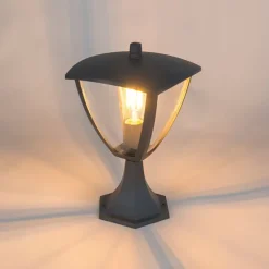 Moderne Außenwandlaterne dunkelgrau - Platar